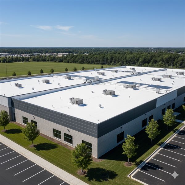 Commercial flat roof system installed in Dayton, TN